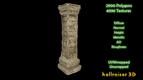 Pillar - Column 2 - PBR - Textured