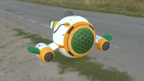 Fortnite 3d model spaceship