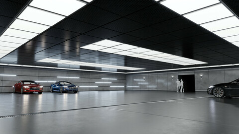 Modern Underground Car Garage