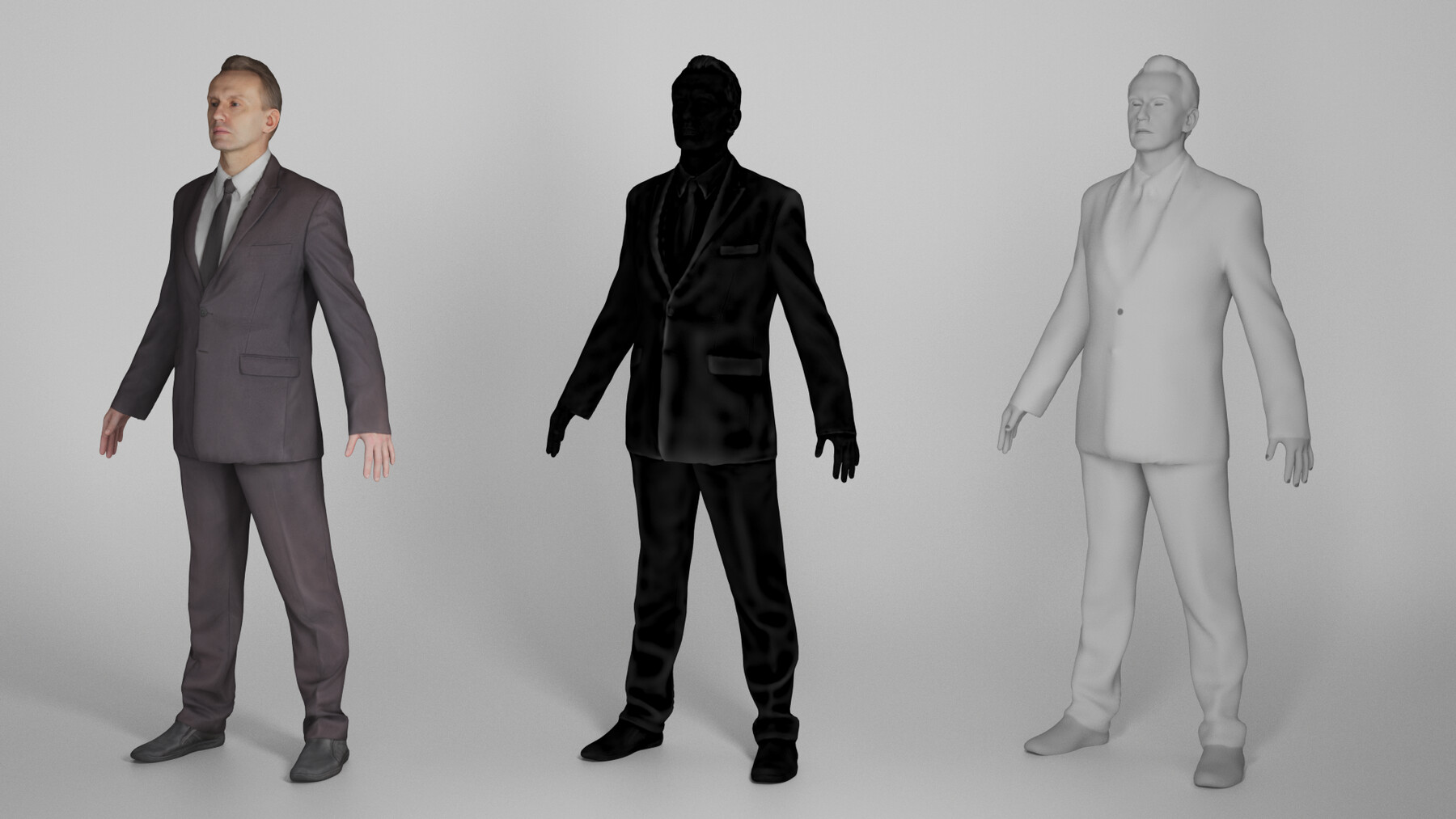 ArtStation - Man in suit ready for animation 354 | Game Assets