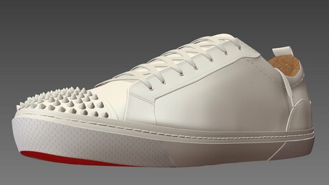 CHRISTIAN LOUBOUTIN REDBOTTOMS SHOES low-poly