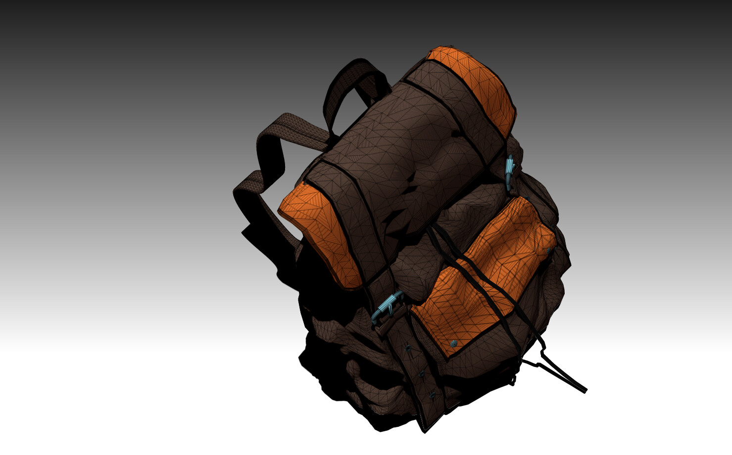 3D model Louis Vuitton Palm Springs Backpack VR / AR / low-poly