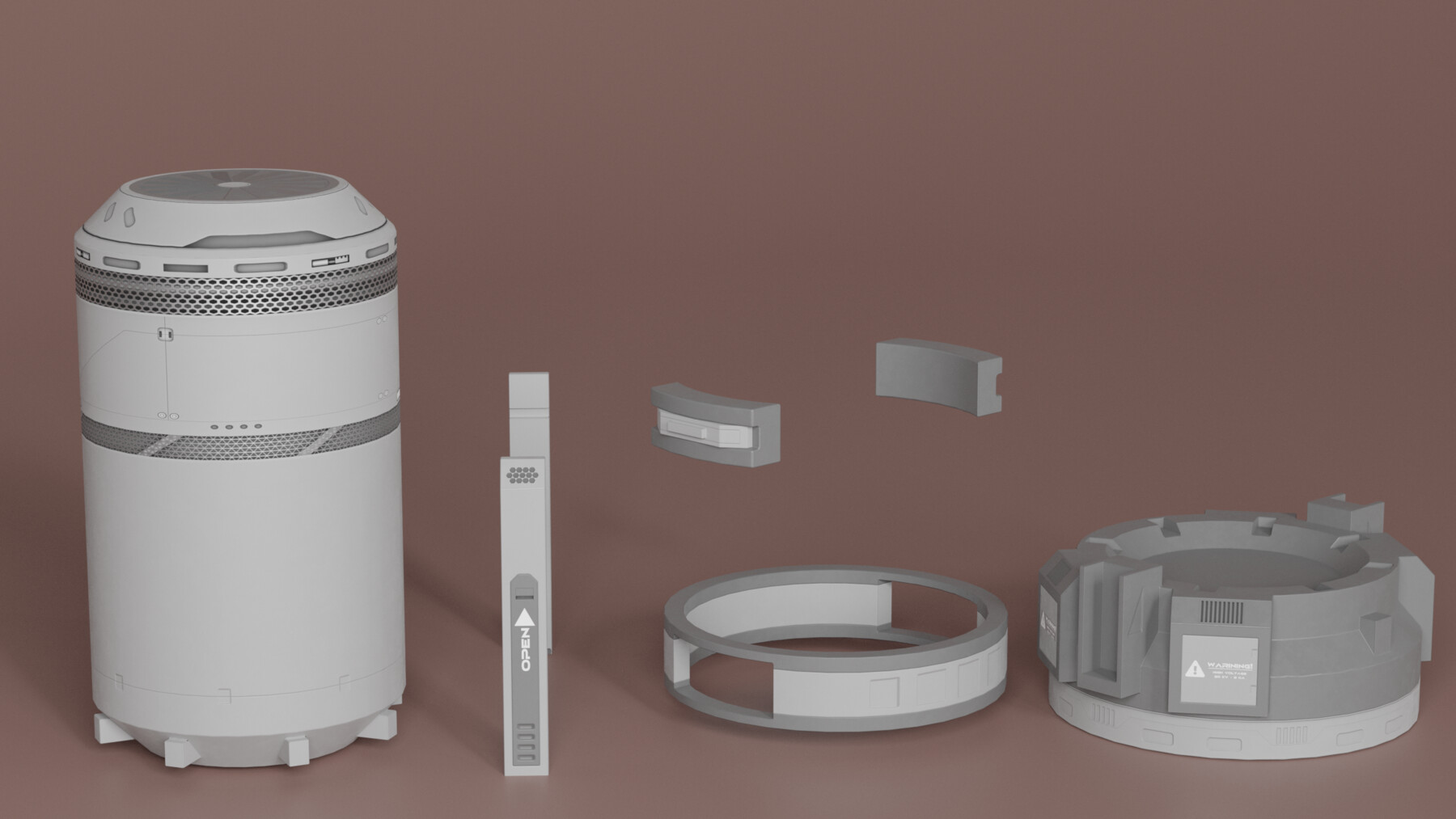 ArtStation SciFi Power Generator (GameReady) Game Assets