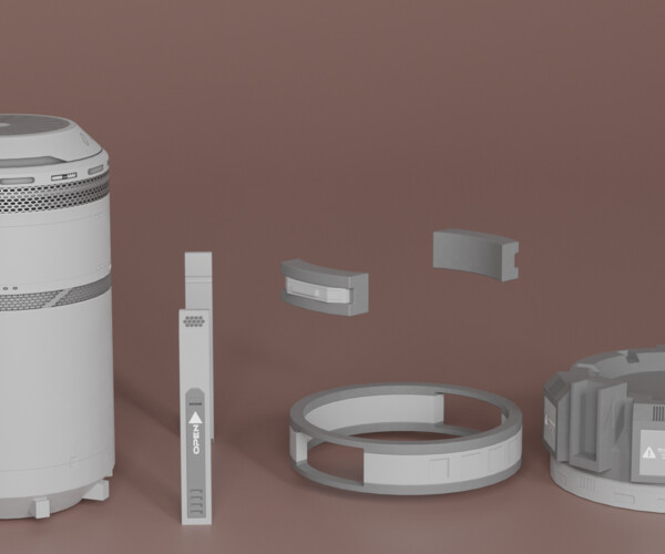 ArtStation SciFi Power Generator (GameReady) Game Assets