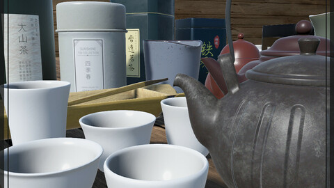 Chinese Teaware Collection (UnityPackage & fbx)