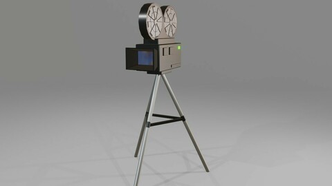 Movie Camera - Cinema Low-poly 3D model