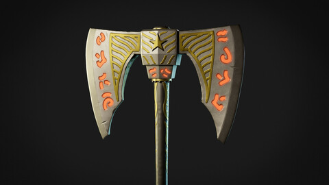 Fantasy two handed axe