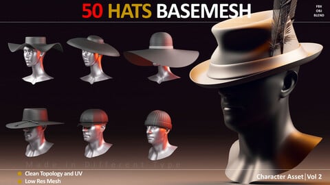 50 HATS BASEMESH