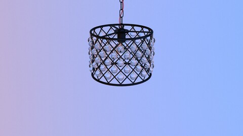 Metal glass chandelier-Lamp
