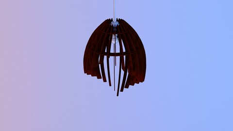 Wood Art chandelier-Lamp