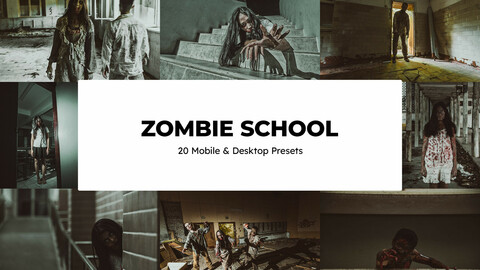 20 Zombie School LUTs & Lightroom Presets