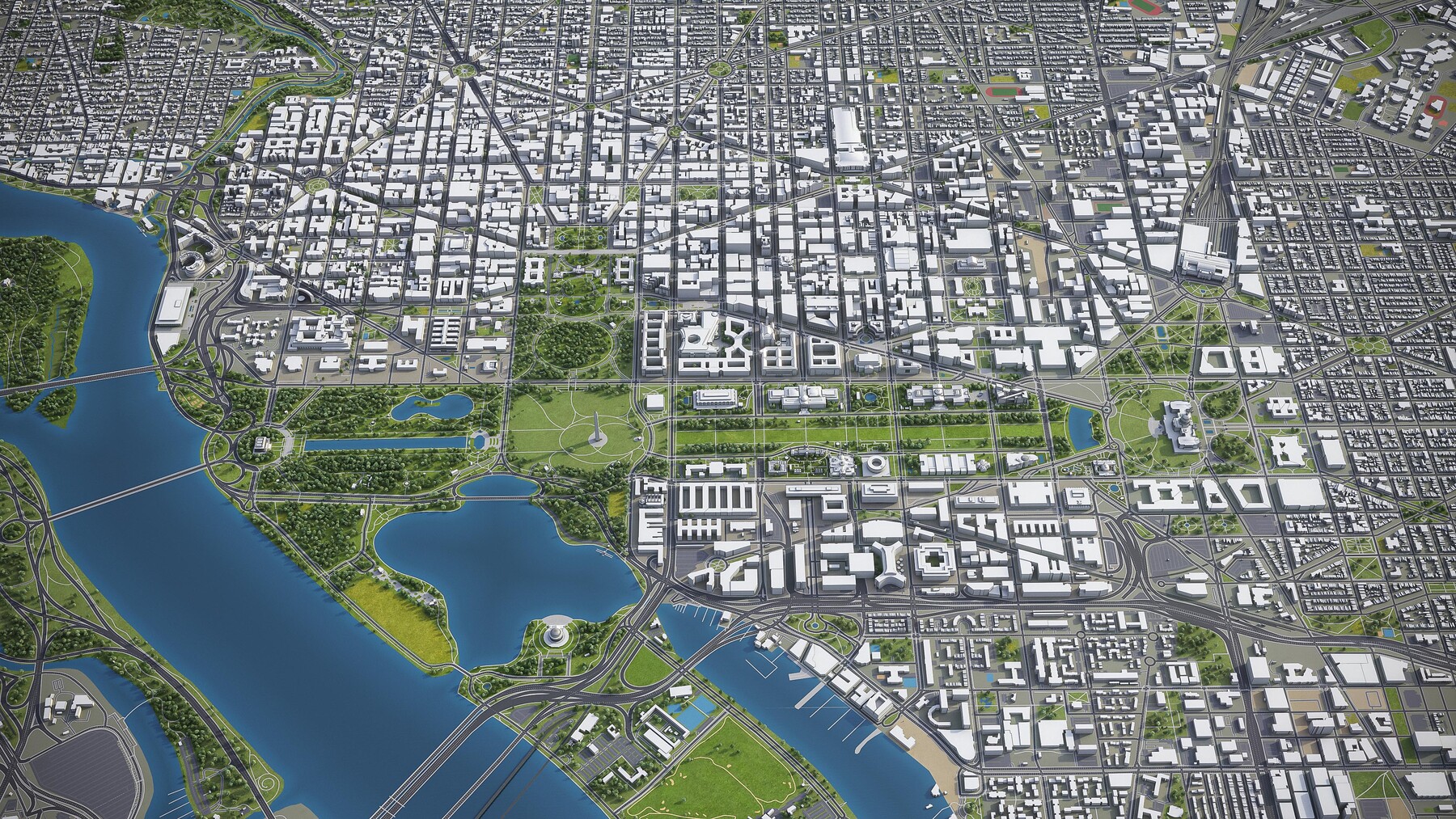 ArtStation - Washington - 3D city model | Resources