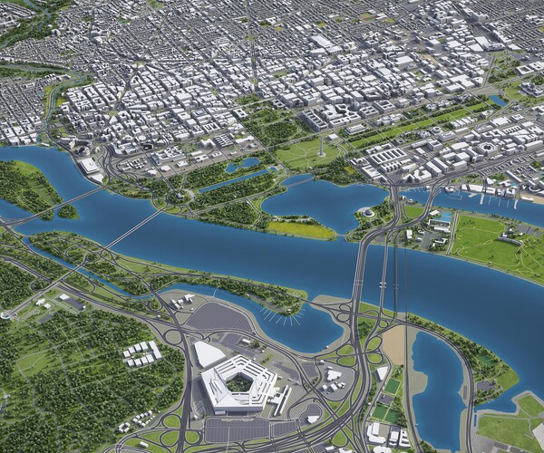 ArtStation - Washington - 3D city model | Resources