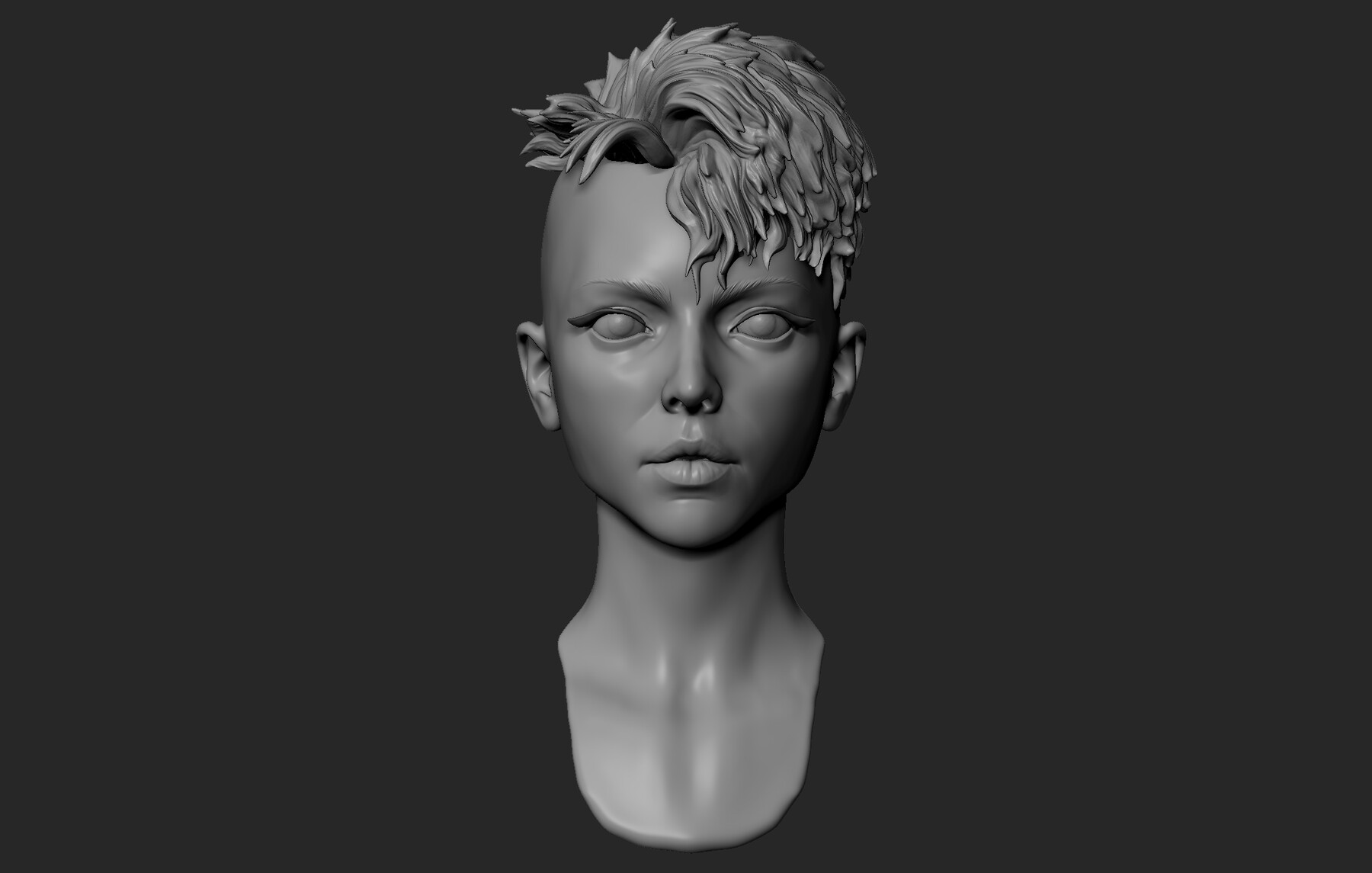 ArtStation Female Head with Short Hair Resources