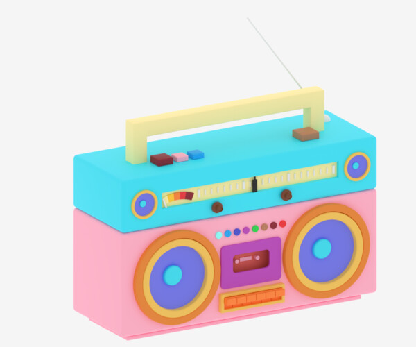 ArtStation - Cartoon Boombox | Resources