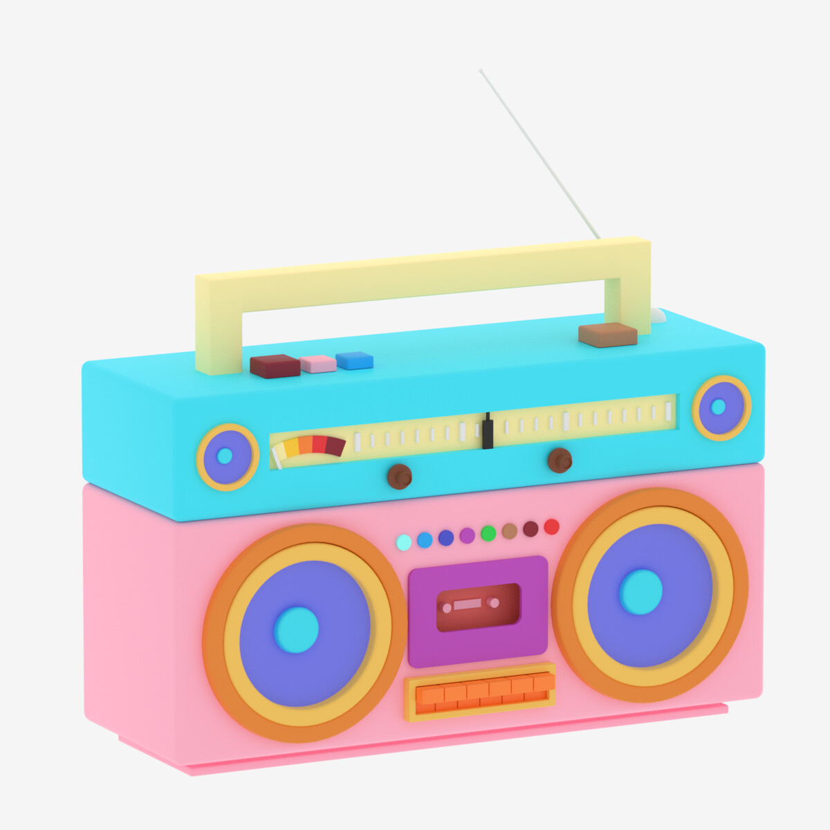 ArtStation Cartoon Boombox Resources