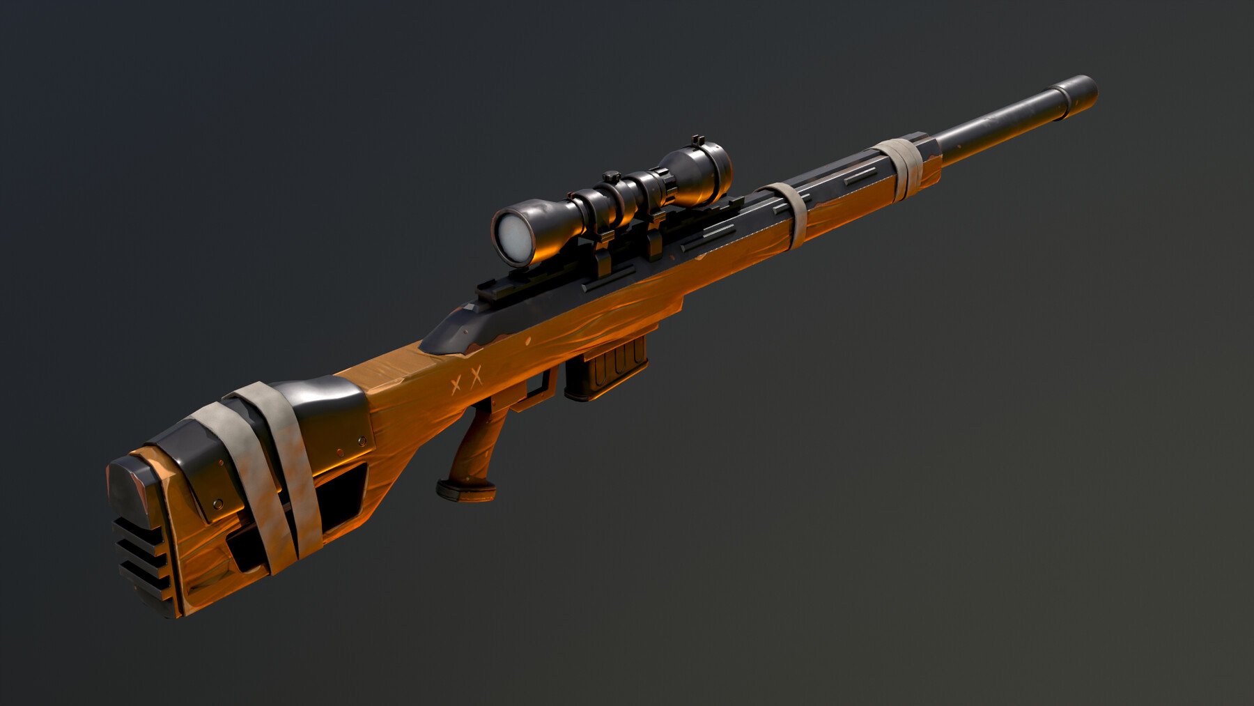 ArtStation - Warfare Magnum British Stylized Sniper | Game Assets