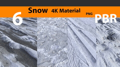 6 Snow 4k matrial-PNG-PBR