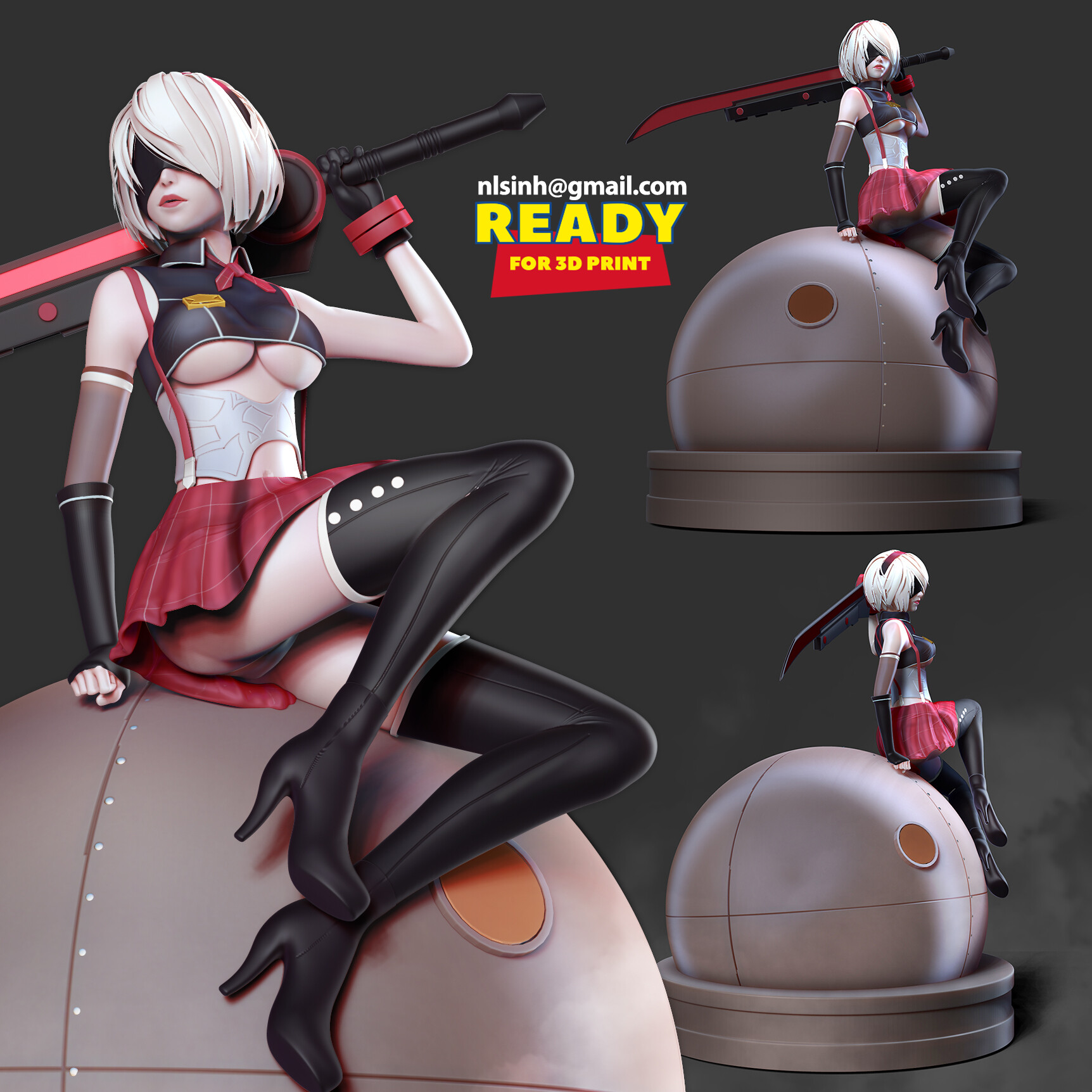 ArtStation - 2B - Nier Automata