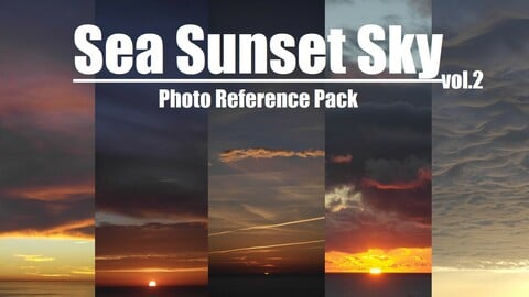 Sea Sunset Sky vol.2.   370+ Photo Reference Pictures  -✓| these prices are only for 2 days |✓-