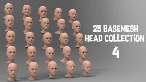 25 Basemesh head collection 4