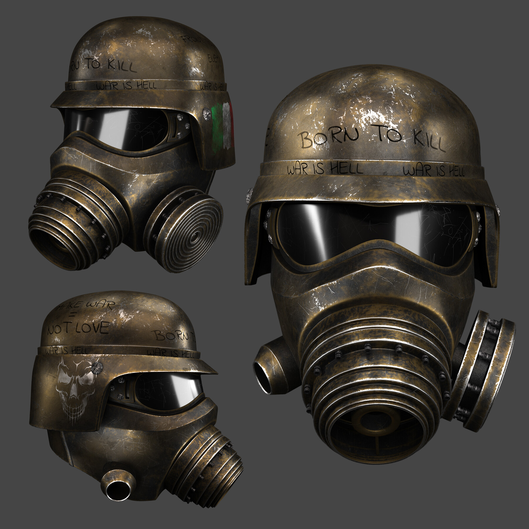 ArtStation War Helmet Game Assets