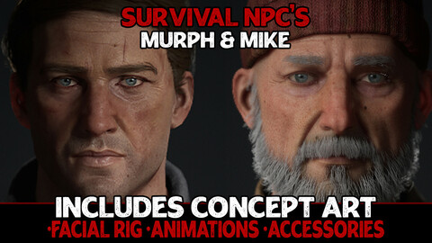 Survival NPC's - Hank + Mike Two Pack [UE4]