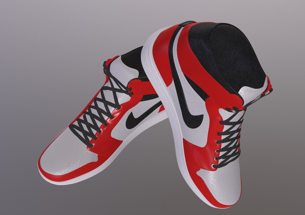 ArtStation - Nike Air Jordan 1 Low Custom 03