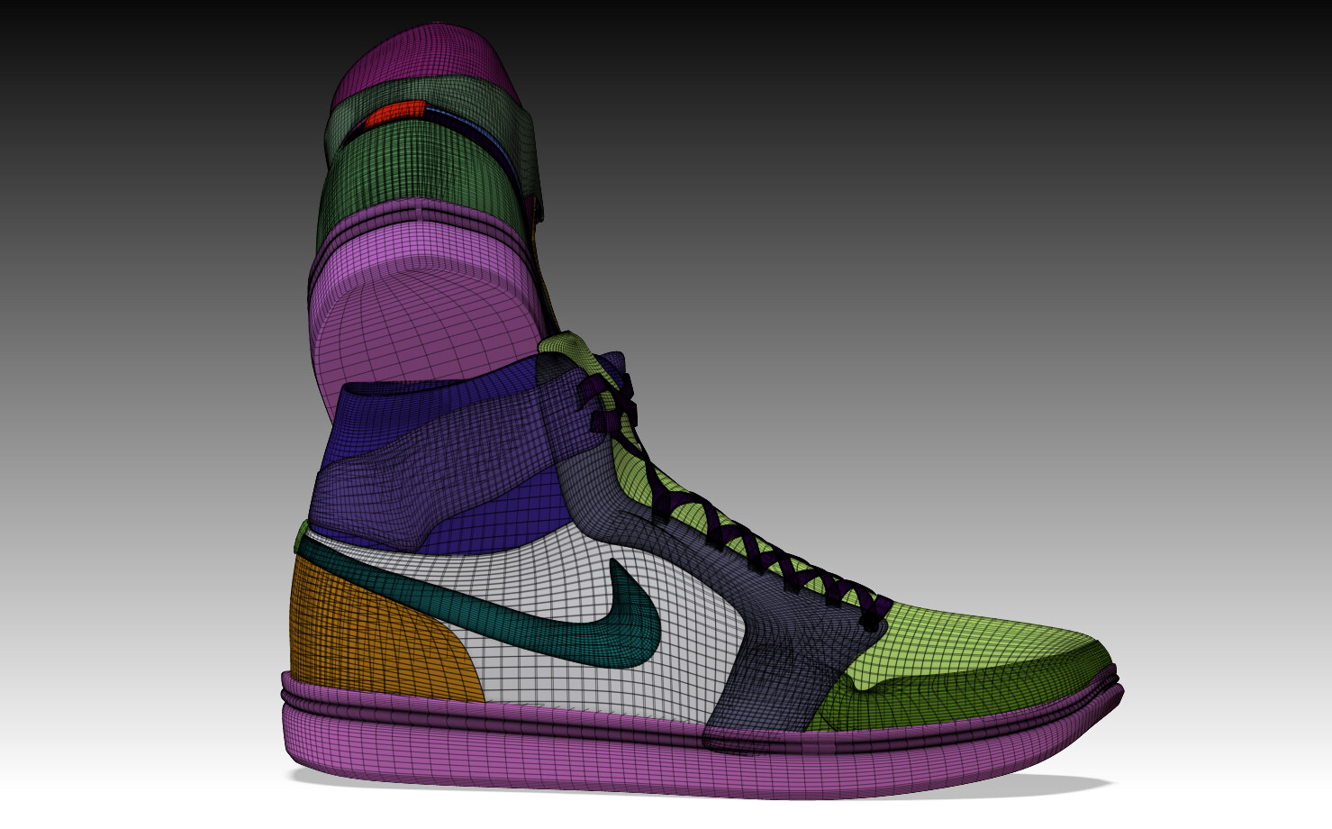 ArtStation - Louis Vuitton x Nike Air Jordan 1 Retro High footwear shoes  streetwear character clothing