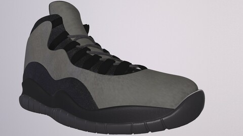 NIKE AIR JORDAN RETRO 10 SHOES low-poly