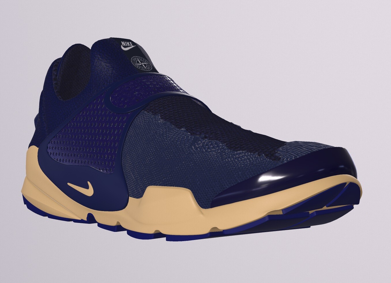 ArtStation NIKE SOCK DART STONE ISLAND SHOES low-poly | Game Assets