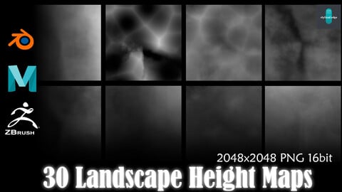 30 landscape HeightMaps