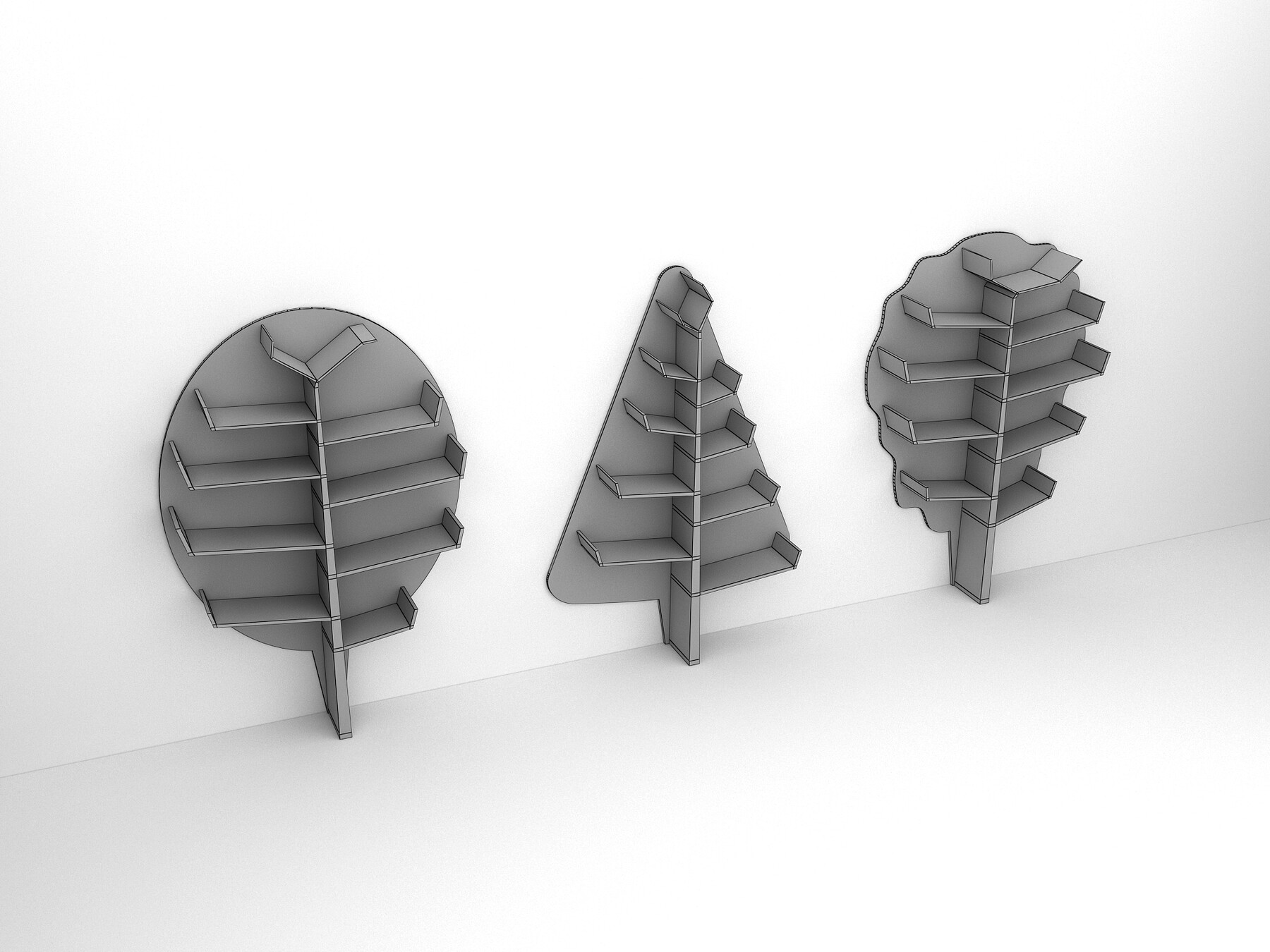 ArtStation - Bookshelf Trees Kids | Game Assets