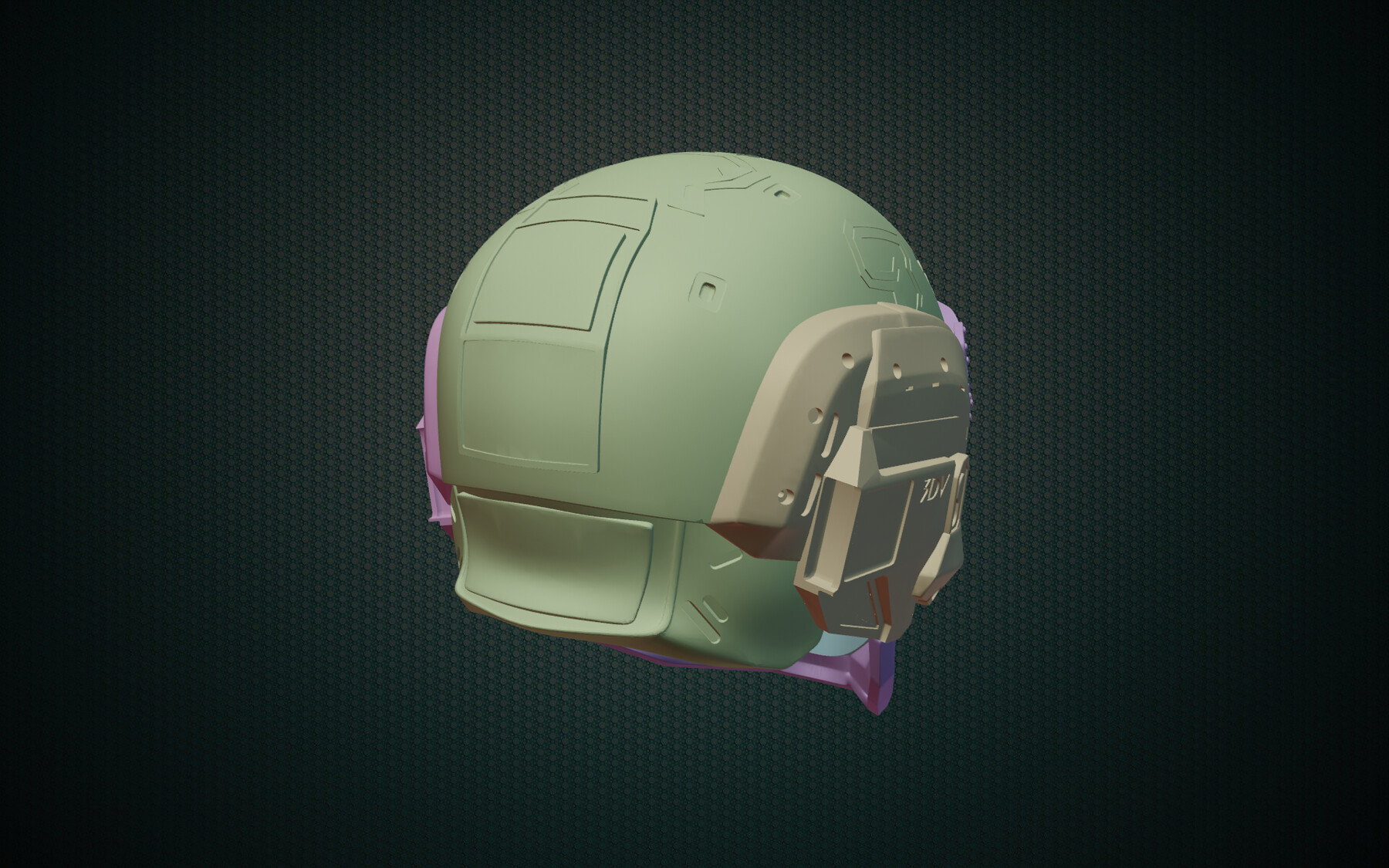 ArtStation - printable sci-fi helmet art 3D print model and gameready ...
