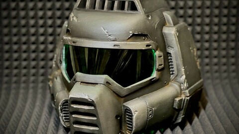 doom classic helmet 3D print model and gameready