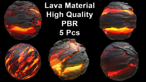 Lava Material Pack     / Texture - Substance Designer    / sbs-sbsar