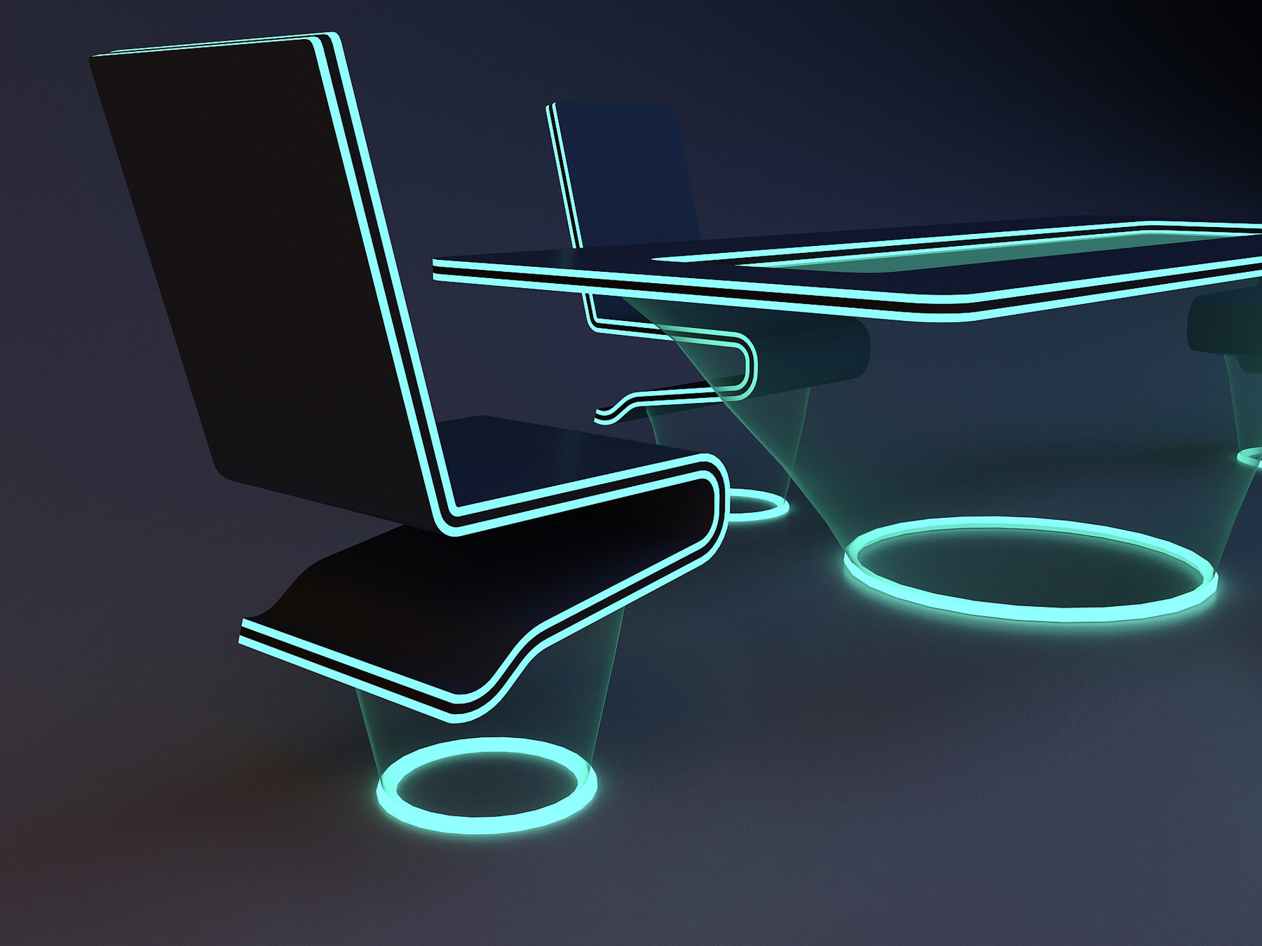 ArtStation Scifi Futuristic office furniture Game Assets