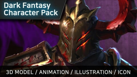 Dark Fantasy Character pack - Berserker