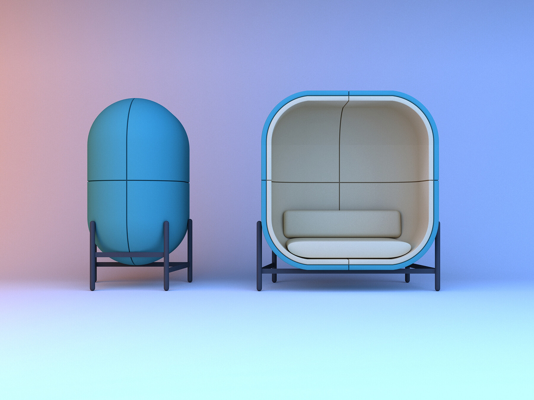 ArtStation Capsule Office Furniture Game Assets
