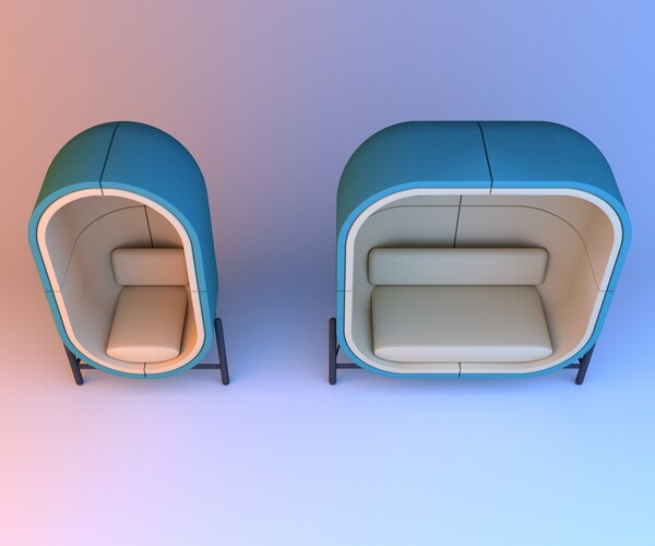 ArtStation Capsule Office Furniture Game Assets