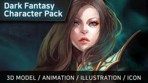 Dark Fantasy Character pack - Mage