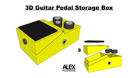 3D Guitar Pedal Storage Box