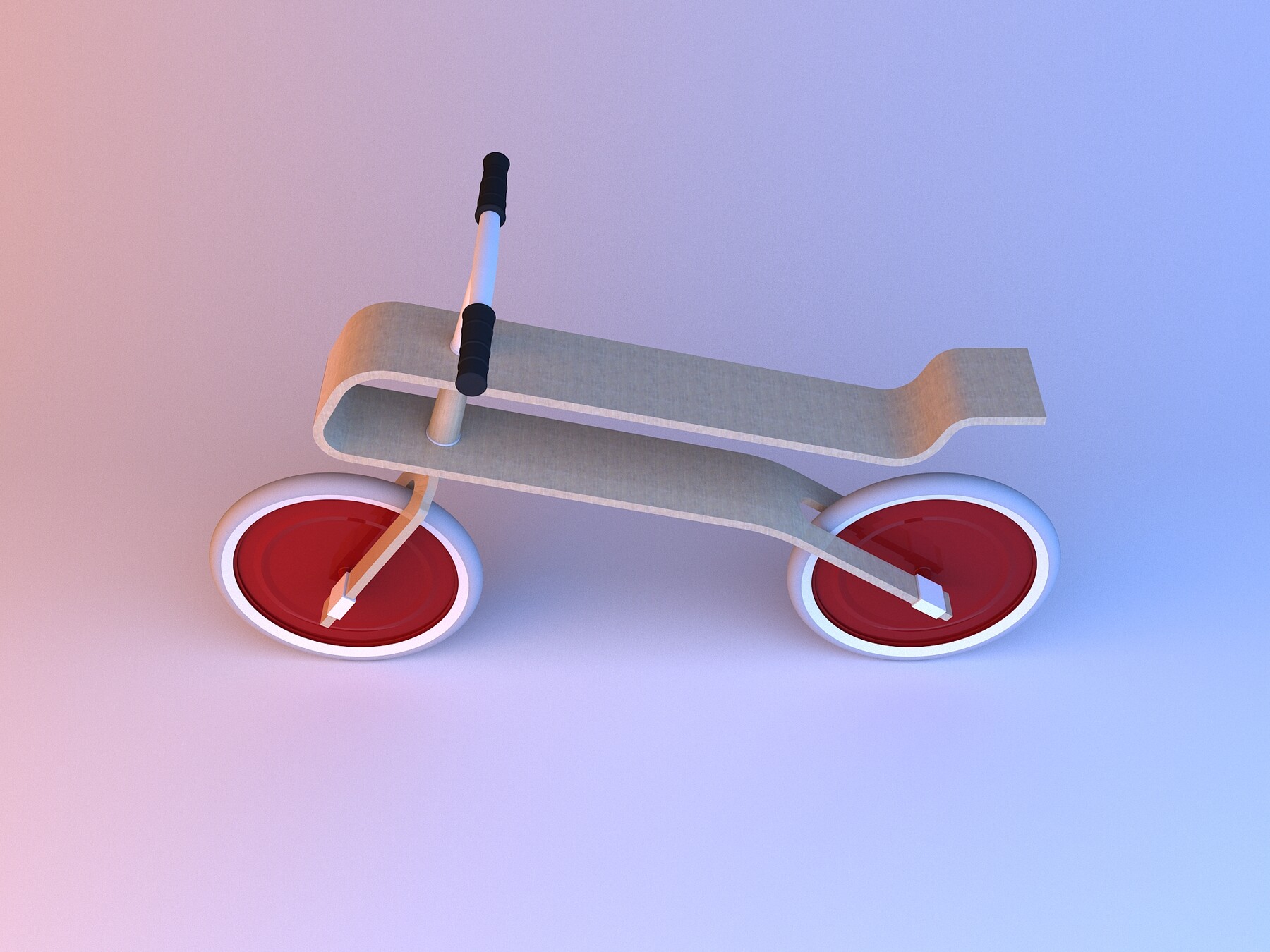 ArtStation Wooden balance bike Game Assets