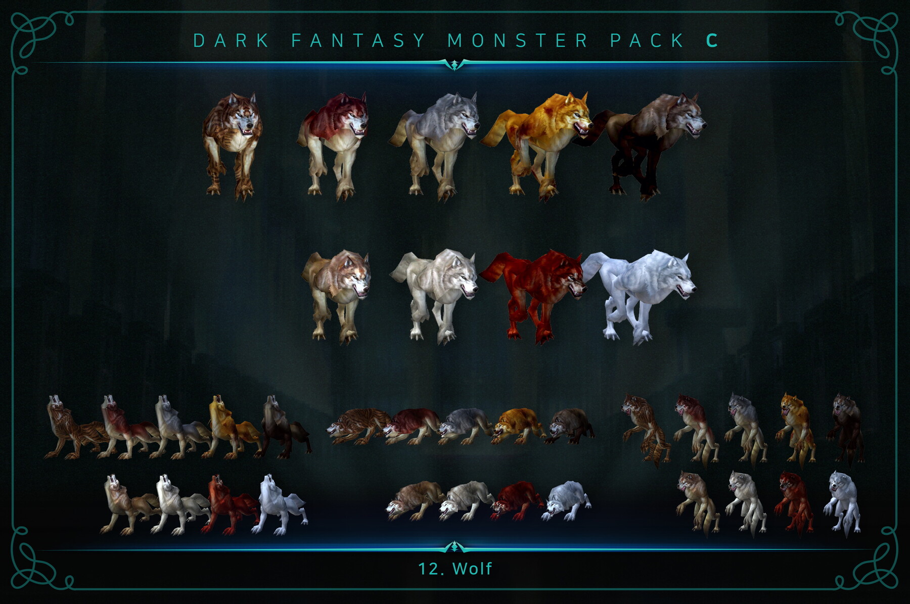 ArtStation - Dark Fantasy Monster Pack C | Resources
