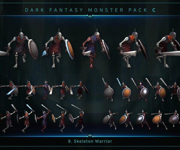 ArtStation - Dark Fantasy Monster Pack C | Resources