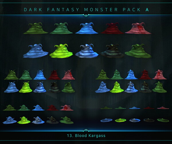 ArtStation - Dark Fantasy Monster Pack A | Game Assets