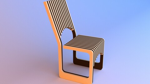 Parametric plywood chair