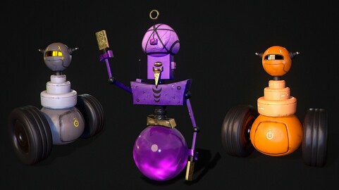 Cute Animated Robots Pack