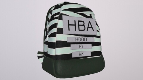 HBA BACKPACK low-poly HOOD BY AIR
