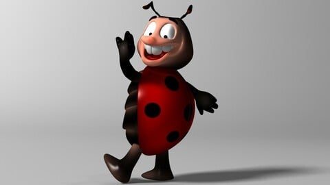 Cartoon Ladybug RIGGED